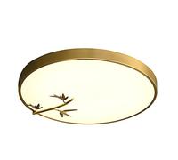 Près des plafonniers, idées de décoration Chinoises, plafonnier encastré Trois Couleurs, plafonnier réglable H65, Tout en cuivre brossé, Corps de Lampe, éclairage de Plafond, Abat-Jour en Acrylique,