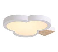 Près des plafonniers, plafonnier de Nordique en Forme de Grand Arbre, de Plafond encastré à LED, éclairage de Plafond à température réglable en Trois Couleurs avec matériau en Bois