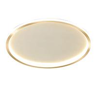 Près des plafonniers, plafonnier LED à Montage encastré avec Bordure dorée Ronde, plafonnier à Montage Peu Profond, éclairage de Plafond Ultra Fin de 1,5 Pouces pour Chambre à Coucher, Salle à Manger