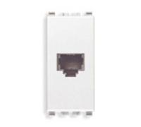 PRESA RJ11 6 POSITIONS 4 CONTACTS SE4RIE BLANC COULEUR EIKON 20320.B