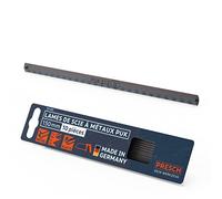 Presch Jeu de lames de scie à métaux PUK 150mm 10 pcs - Lames de scie originales PUK pour scies à main - 150mm pour métaux non ferreux (cuivre), aciers inoxydables
