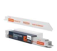 Presch Lames scie sabre Universelles pour Bois et Inox 210mm 10 pcs - 8% Cobalt Lames de scie pour carbure et bois avec clous - Jeu de lames de scie sabre avec boîte