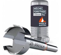 Presch Mèche Forstner Ø 25mm - Mèches à bois ultra tranchantes & durables - Pointe de centrage de haute précision pour des trous ronds parfaits - Performance fiable avec longévité optimisée