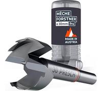 Presch Mèche Forstner Ø 30mm - Mèches à bois ultra tranchantes et durables - Pointe de centrage de haute précision pour des trous ronds parfaits