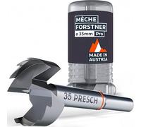 Presch Mèche Forstner Ø 35mm - Mèches à bois ultra tranchantes et durables - Pointe de centrage de haute précision pour des trous ronds parfaits