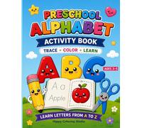 Preschool Alphabet Activity Book: Trace • Color • Cut Learn the Alphabet from A to Z with Fun Flash Cards