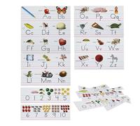 Preschool Alphabet Bulletin Board Sets, Educational Wall Decor with Letter, Vibrant Classroom Learning Posters for Early Education, Kindergarten Activity Corners, Homeschooling