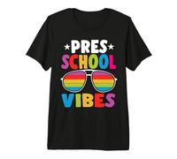 Preschool Back to School Sunglasses Vibes Retro First Day T-Shirt Haut de Gamme