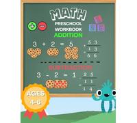 Preschool Math at Home: Number Tracing, Addition and Subtraction Activities, Colour numbers, Activity book for toddlers age 4-6