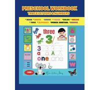 Preschool Math Workbook: A Complete Activity Workbook 369 pages