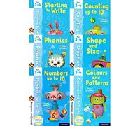 Preschool Progress with Oxford Series Collection 7 Books Set (Age 3-4) (Counting, Numbers, Abc, Starting to Write, Colours and Patterns, Phonics, Shape and Size) (Support Early Years Curriculum)
