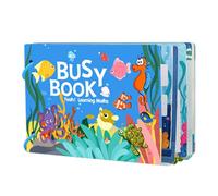 Preschool Sticker, Book Toddler, Fine-Motor Creativity Booster Cognitive Development Hand-Eye Storytelling Tool, Learning Activities for Travel, Restaurant, School, Home, Outdoors