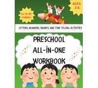 Preschool Super All-in-One Workbook: Letters, Numbers, Shapes, and Time Telling Activities