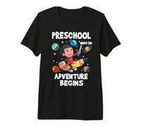 Preschool Where The Adventure Begins Back to School for Boys T-Shirt Haut de Gamme