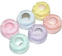 Presencia Finca Perle Cotton ~ Taille #5 ~ Lot d'échantillons de fils pour couture, broderie et matelassage (01 - Pastels)