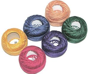 Presencia Finca Perle Cotton ~ Taille #5 ~ Lot d'échantillons de fils pour couture, broderie et matelassage (04 - Bijou)