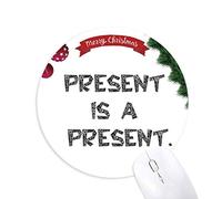 présent est un cadeau tapis de souris en caoutchouc de sapin de noël