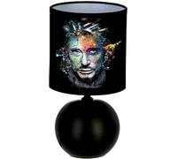 PRESENT Lampe de chevet JOHNNY HALLYDAY création artisanale N° 4. Personnalisé avec le prénom. (produit Français)