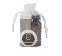 PRESENT-MORE - Kit Accueil 15 Invités Zenzero | Parfum Gingembre et Citron - Shampooing Douche, Savon et Bonnet de Douche - Pour Hôtels et B&B