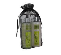 PRESENT-MORE - Set de courtoisie 5 invités Beauty Oil - Parfum Tahitien - Contient : shampooing douche et crème pour le corps - Fabriqué en Italie - Pour hôtel et B & B