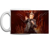 PRESENT Mug Johnny Hallyday Concert Tour Eiffel 2000
