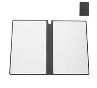 Présent Rentrée Cahier Effaçable A5 Portable Noir stylo | Couverture PU, Notes Réutilisables, Chiffon de Nettoyage Inclus, pour Croquis, Dessins, Exercices de Leçon, Travail