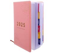 Présent Rentrée Carnet de Planification Quotidien Anglais 365 Jours, Rose | Papier, Aide à Organiser Messages et Tâches, Usage Maison ou Déplacement, pour Journalers et Bureau