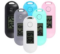 Présent Rentrée Montre Numérique de Poche 6 Pièces ABS Plastique Étudiants | LCD Verre Écran, Design Porte-clés Bouton, Portable et Précis pour Travail et Examens