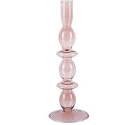 Present Time Bougeoir Candle Holder Glass Art Trendy Code PT3638PI