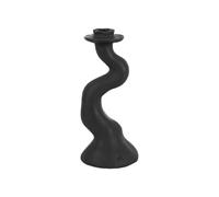 Present Time - Bougeoir 'Organic Swirl' (taille M) - Noir