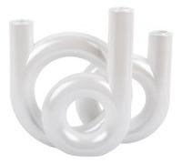 Present Time - Bougeoir Ring H20cm - Blanc - Blanc G