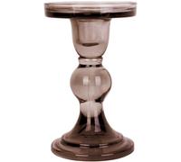 Present Time - Bougeoir Sur Pied En Verre, Moss, 8,5 Cm