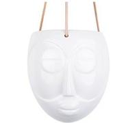 Present Time - Cache-pot design suspendu Mask - H. 21 cm - Blanc - Mask Blanc G