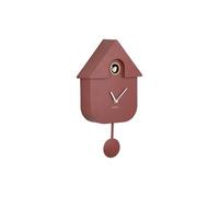 Horloge Coucou moderne H40cm - Present Time - Rouge -