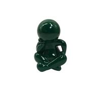 Present Time Ornament Amigo Sitting Large Horloge murale moderne pour salon Vert 24 x 21 x 34,8 cm
