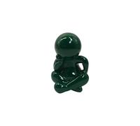 Present Time Ornament Amigo Sitting Medium Horloge murale moderne pour salon Vert 11,3 x 10,2 x 16,3 cm