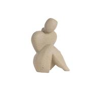 Present Time Ornement Abstracto Tip Large - Marron - 17x11x22cm - Organique - Plastique - Décoration de table - Décoration de rebord de fenêtre