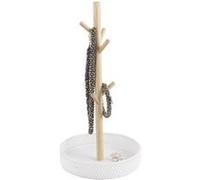 - Porte bijoux en bois Merge - H. 31 cm - Blanc - Merge