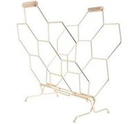 Boite de rangement PRESENT TIME - Porte-revues Nid d'Abeille - Plaqué or - Honeycomb