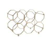 Present Time - Range bouteille pliable design métal Honey - L. 31 x H. 22 cm - Doré