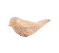 Present Time - Statue en Bois Oiseau