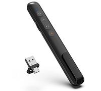 Présentateur avec pointeur laser,Powerpoint Télécommande de présentation Pointeur pour présentations,Newenmo USB C&USB A 2 en 1 Pointeur laser Présentation