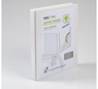 Présentation 4-kr. chemise, A4, largeur du dos. 3,5 cm, blanc