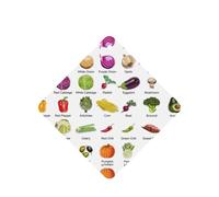 Présentation de divers légumes de haute qualité, ces tablettes parfumées sont durables, fraîches, belles et pratiques
