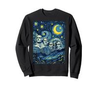 Présentation de l'histoire de l'art de la Nuit étoilée du Mont Rushmore Sweatshirt