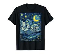 Présentation de l'histoire de l'art de la Nuit étoilée du Mont Rushmore T-Shirt
