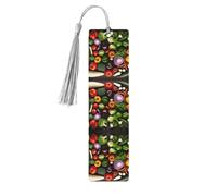 Présentation de plusieurs légumes avec impression de 5 marque-pages, jolis marque-pages en bois pour hommes et femmes, marque de livre unique à lire, cadeau idéal