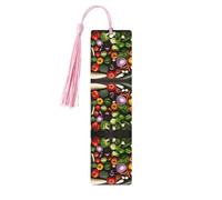 Présentation de plusieurs légumes avec impression de 5 marque-pages, jolis marque-pages en bois pour hommes et femmes, marque de livre unique à lire, cadeau idéal