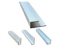 Présentation du canal, 6063 tailles multiples en aluminium du profil 495mm de canal U T5 for l'encadrement d'équilibre bord(495MMX2-8X3.0MM)