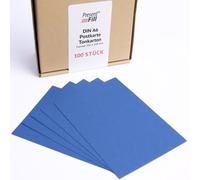 PresentFill® - Lot de 100 cartes postales vierges - Bleu saphir - 210 g/m² - Format A6 - 105 x 148 mm - Pour personnaliser, écrire ou imprimer comme carton de bricolage